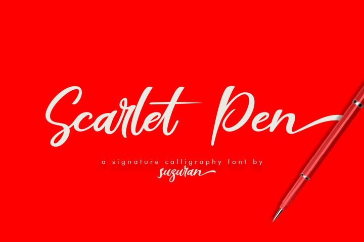 Czcionka Scarlet Pen